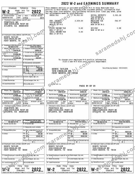 PRINTPACK INC earnings summary template in Word and PDF formats.pdf, 1